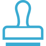 「印鑑・表札製作・宅配ボックス」のボタンアイコン